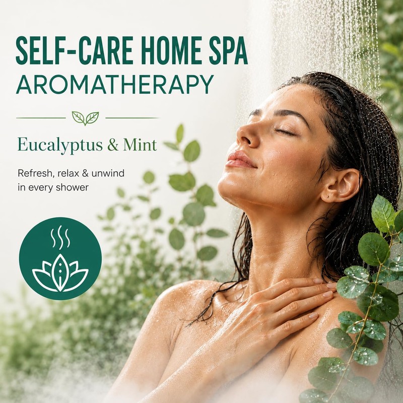 30 Pack Shower Steamers Aromatherapy, Eucalyptus Mint Shower Bombs for