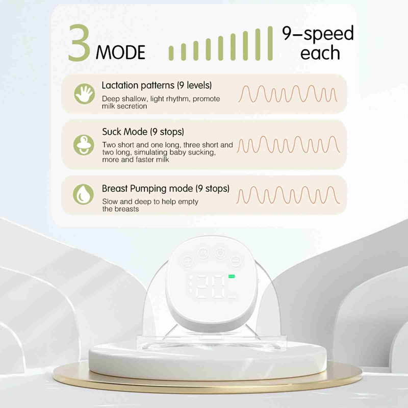 2pcs Wearable Hands Free Electric Breast Pump Silent Invisible Breast