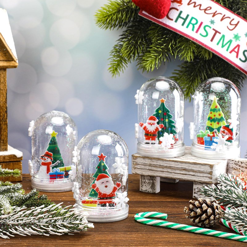 Shappy 12 Set Valentine's Day Snow Globe Craft Kit DIY