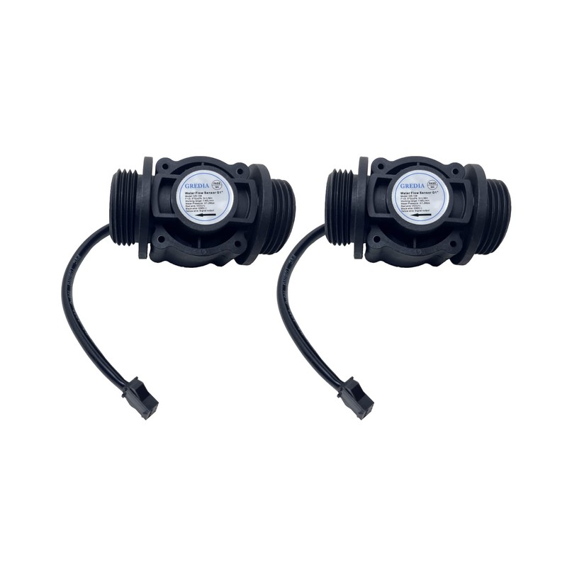 GREDIA 1" Water Flow Sensor Food-Grade Switch Hall Effect Flowmeter