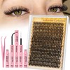 30D+40D Cluster Lashes Kit Individual Eyelashes Mixed 12-18mm Eyelashes Individual
