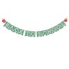 Back to School Banner, 80in Matte Vintage Green Classroom Welcome