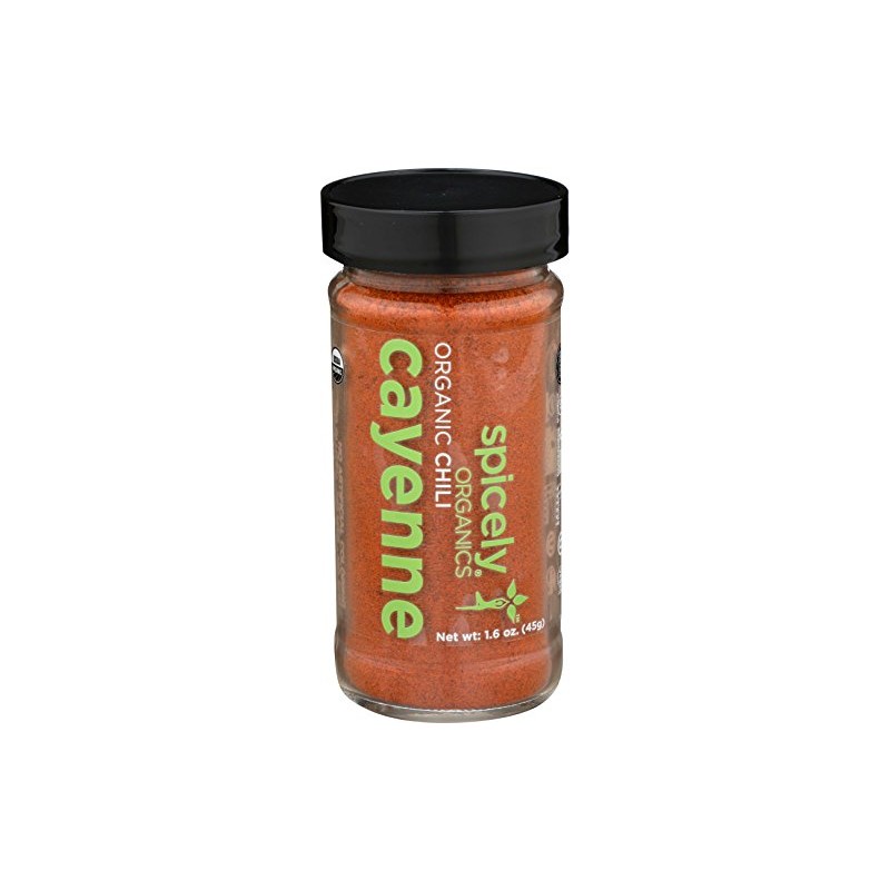 Spicely, Pepper Cayenne Organic, 1.6 Ounce