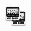2 Pack Digital Kitchen Timer NKOVE 24 Hour Clock and