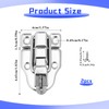 2 Pack Metal Duck-Billed Box Hasp Lock Toggle Latch Catch,