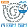 Better Boat Galvanized Anchor Chain, Boat Anchor Chain, 3/16" Anchor