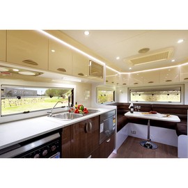 Dream lighting Warm White LED Strip Lights Interior RV Trailer LED Decorative String Light - 150inch/ 12.5ft, 1200 lumens, 30 LEDs/Meter