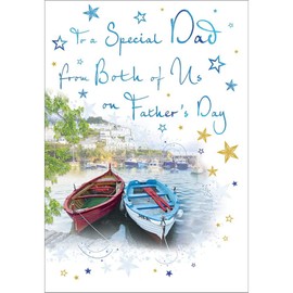 Piccadilly Greetings Traditional Father's Day Card Dad from Both of US - 9 x 6 inches - Regal Publishing (C88390)