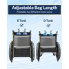 Oxygen Tank Holder for Wheelchairs, Walkers & Scooters - Reflective