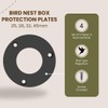 4-Pack British-Made Bird Nest Box Protection Plate Set with 25,