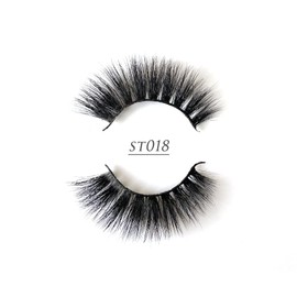 1 Pair Pack 20MM Long False Eyelashes Mink Lashes 5D Natural Look Fluffy Thick Volume Dramatic Faux Mink Eye Lash (ST018)