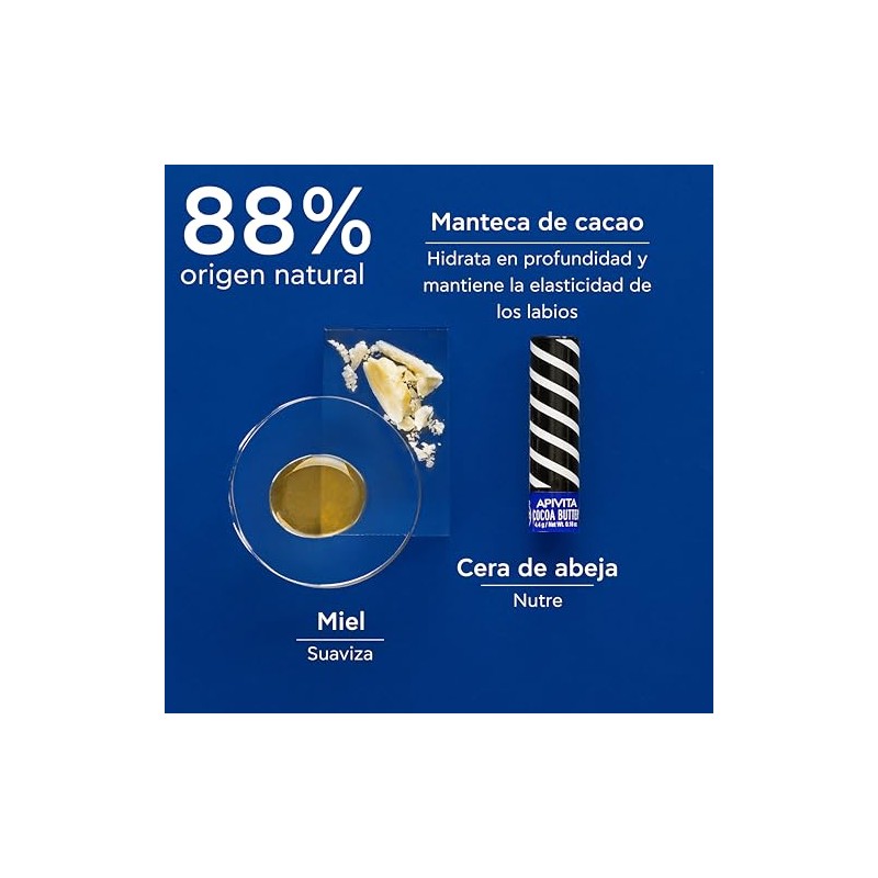 Apivita bálsamo labial con manteca de cacao SPF20 4.4 g