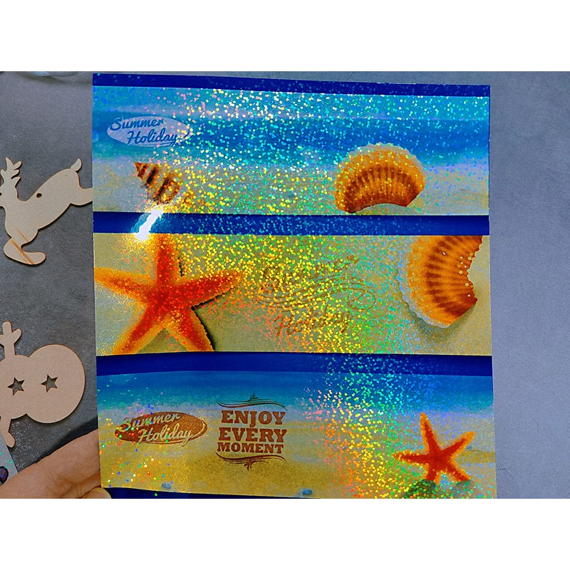 Bleidruck Printable Sparkle Holographic Sticker Paper 20 Sheets 8.5x11 Inch