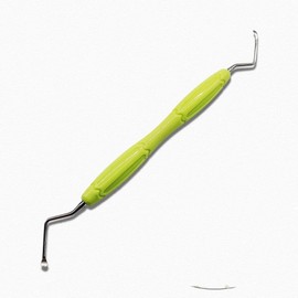 Dental Scaler Spoon Tooth Cleaning Excavator Restorative Instruments Spoon Tool High Quality Silicone Handle Long tip (1 Piece 3.0mm)