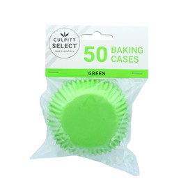 Culpitt Select Green Baking Cases, Greaseproof Paper Baking Cups, 50mm Cupcake Cases - Pack of 50