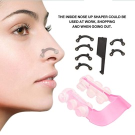 Nose Corrector Nose Clip, Personal Nose Beauty Tool Nose Shaper Set, External Shaper + (3 Sizes) Inside Nose Up Shaper