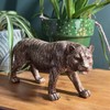 Thorness Handcrafted Bronze-Effect Tiger Statue - Elegant and Decorative Ornament