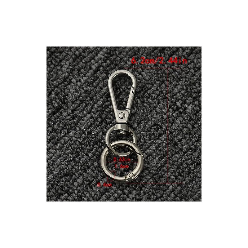 TANJUN Key-Chain with Quick-Release Spring Clip Keyrings - Car Keychain