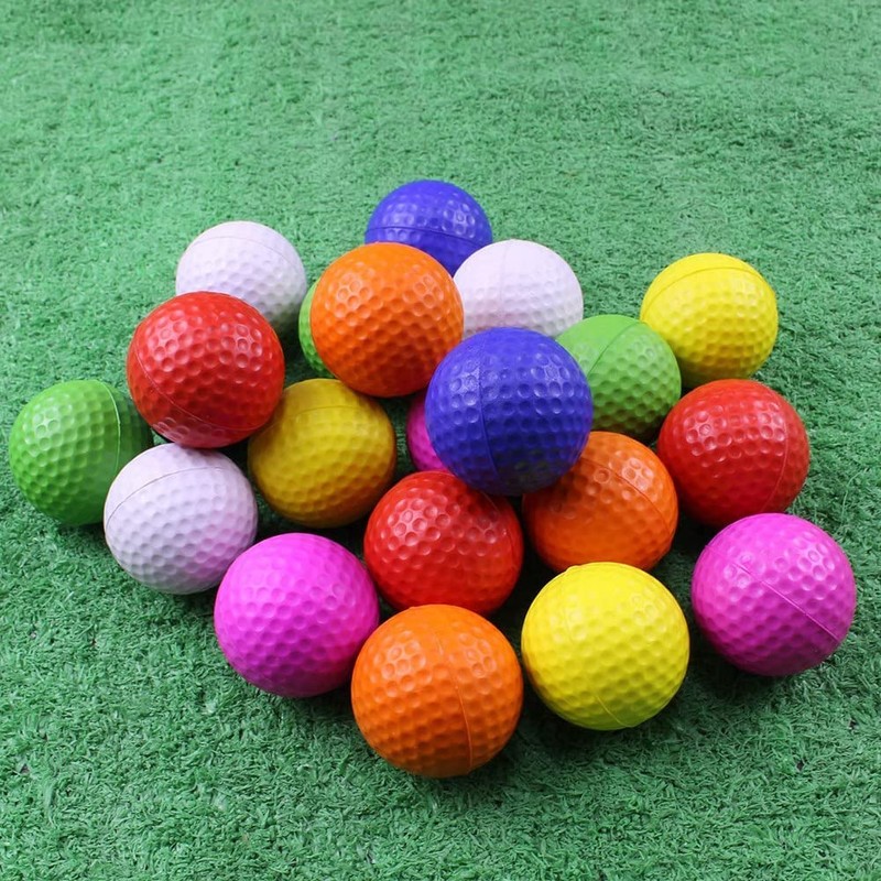 Aribrnten 20 Pcs Air Golf Practice Balls,Foam Ball,Golf Training Indoor