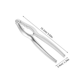 Ciieeo 6-1/4 Lobster Cracker Clips Nutcracker for Seafood Crab Cracker Set Sturdy Zinc Alloy Ergonomic Handle for Boil Parties