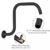 Voolan 13 Inch Shower Head Extension Arm with Flange, S