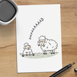 Ready to Daddy Dad Postcards 12 x 17 cm for Birth, Christmas, Father's Day, Birthday or Just to Say Thank You (DAAAAAAD)