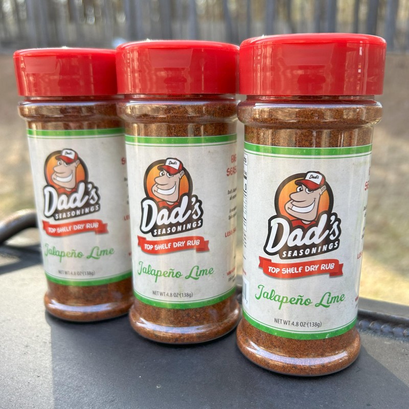 Dad’s Seasonings Jalapeño Lime Rub & Seasoning - Spicy BBQ