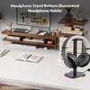 Headphone Stand Bottom Illuminated Headphone Holder RGB Light for Desk