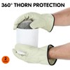 Vgo... 2-Pairs Ulined Safety Pigskin Leather Work Gloves Men, Rigger
