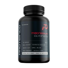 ProteinCo | Magnesium Glycinate Capsules | 500 mg | Supports bone & digestive Health | Improved muscle recovery & energy | Helps Calm Anxiety - Mood - Sleep | 120 Capsules