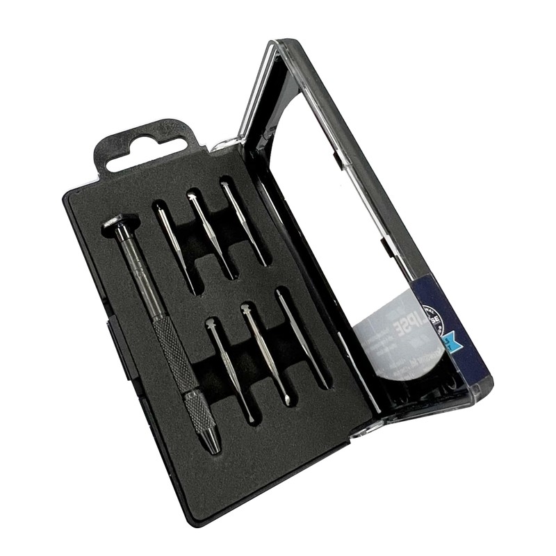 Eclipse 7772 Jewellers Screwdriver Set, Black