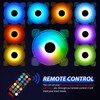3 Pack RGB Case Fans,120mm Ultra-Quiet RGB Chassis Cooling Fans,Equiped