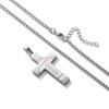 GLITTO Football Cross Necklace for Boys Men Stainless Steel Pendant