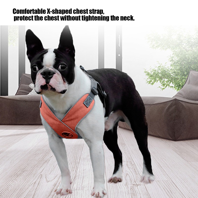 Pet Leash Vest Reflective Harness Adjustable Breathable Cat Dog Outdoor