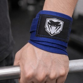 [BoriByeol] Wrist Strap 2P Lifting Health CrossFit Boxing Wrist Protector Support SN. Wrist Strap 2P Black 3ea