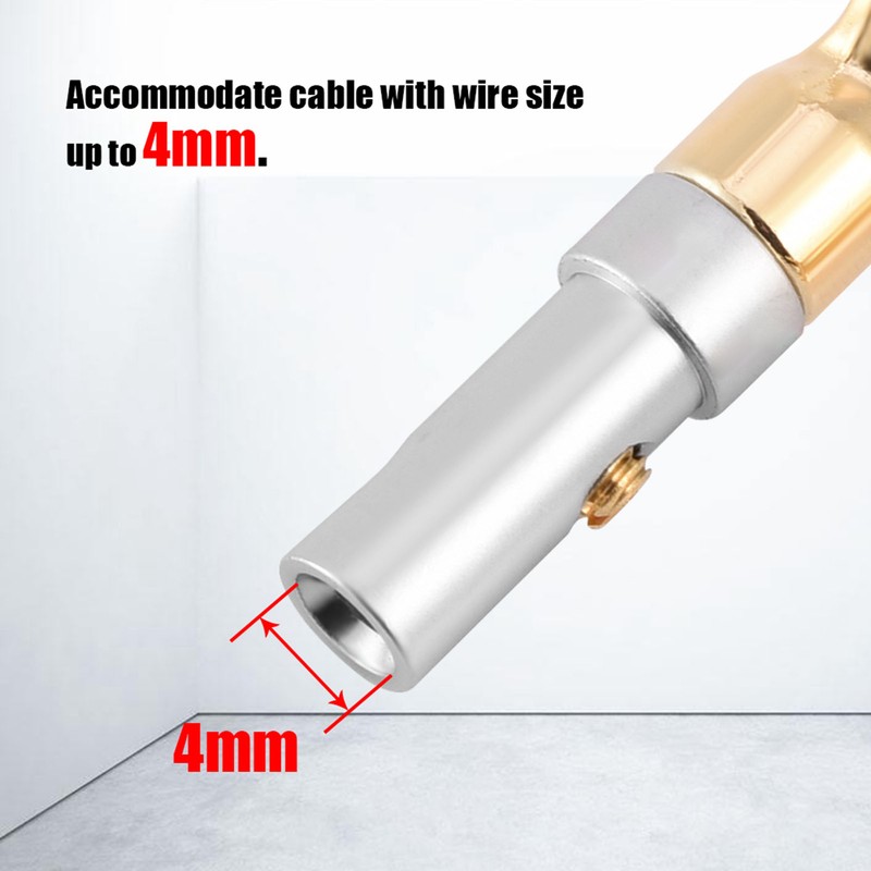 6 Pcs Gold Plated 4mm Banana U Fork Y Spade