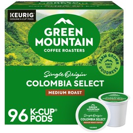 Green Mountain Coffee Roasters Colombia Select Coffee, Keurig Single-Serve K-Cup Pods, Medium Roast Coffee, 96 Count