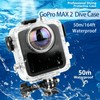 HoneTeek Waterproof Housing Case for Gopro Max 2, 50m/164ft Waterproof