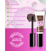 Eyebrow Gel Set with Brow Tool-Waterproof Medium Brown Tinted Eye