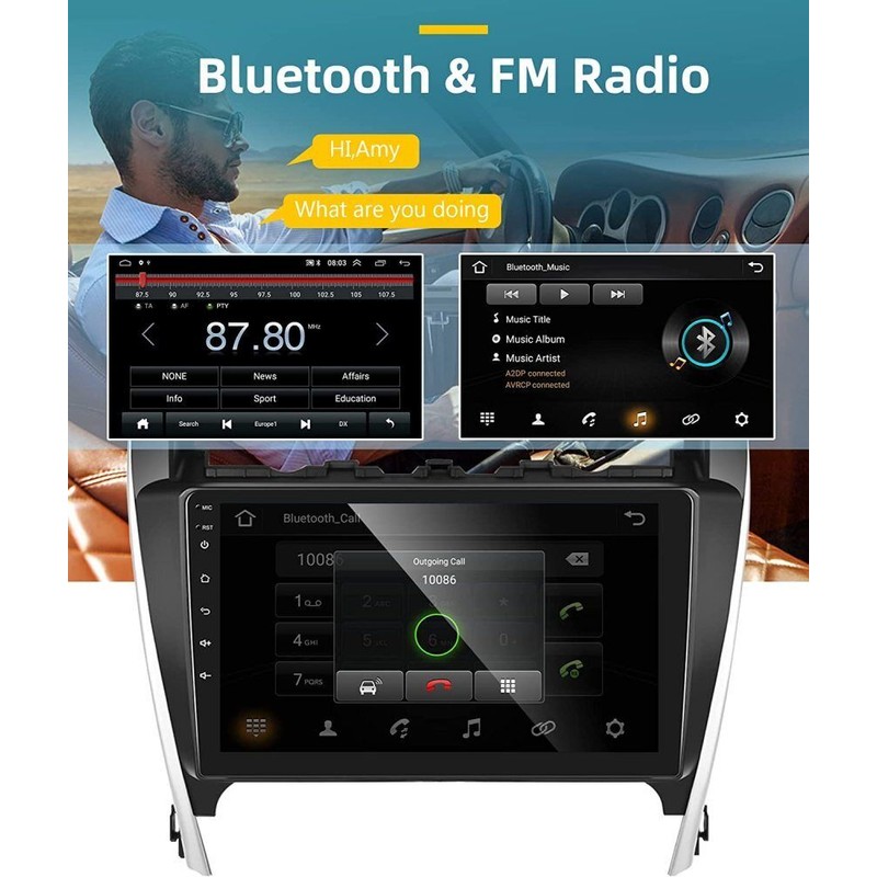 Camecho For Toyota Camry 2012-2014 10.1" Car Radio Stereo Android