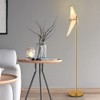 ENKUODE LED Origami Floor Lamp Modern Unique Paper Crane Standing