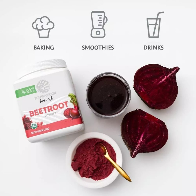Sunwarrior Beet Root Powder Increase Stamina Blood Flow Circulation Nitric,