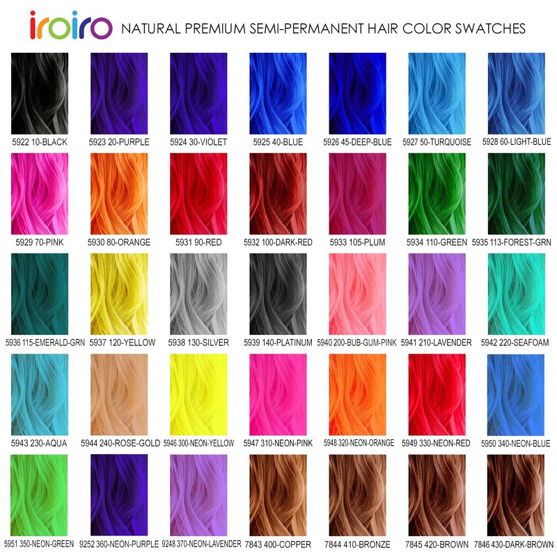 IROIRO Premium Natural Semi-Permanent Hair Color 330 Neon Red (4oz)