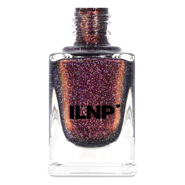 ILNP Bardot - Deep Mahogany Red Holographic Nail Polish