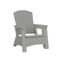 Adirondack Chair with Storage, Dove Gray