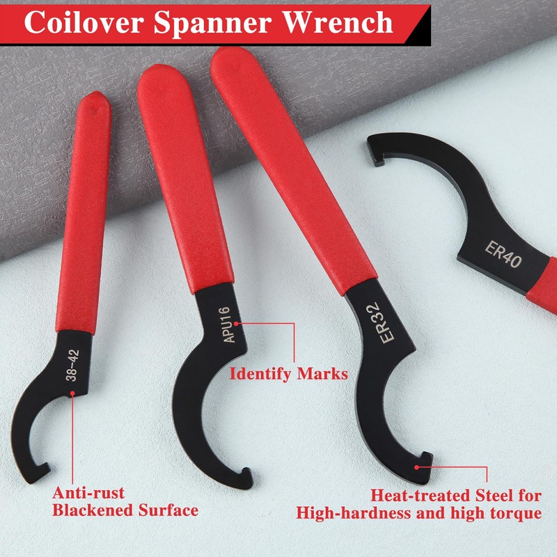 LEONTOOL Hook Wrench, Pin Spanner, Hanging Spanner, Hanging Wrench, Garage