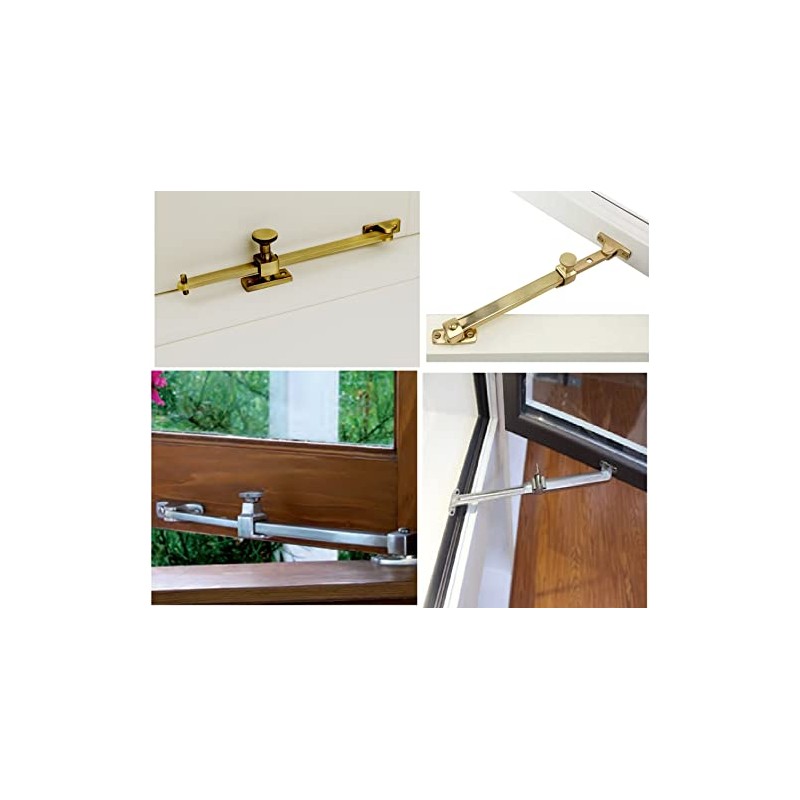 TERF® 250mm Heavy Duty Polished Brass Adjustable Sliding Screw Down
