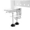 MARTEXBUY Clamp On Desk Organizer Shelf, Pegboard Multipurpose Countertop Desk