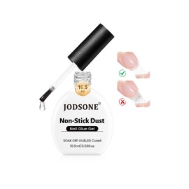 JODSONE Gel Nail Glue - 16.5ml Anti-Dust & Super Strong Nail Glue for False Nails Tips,Low Heat,No Bubbles,Curing Smooth & Long Lasting,Curing Needed U V Light