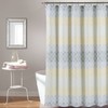 Lush Decor Medallion Ombre Shower Curtain, 72" x 72", Yellow